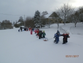 Sáňkování, leden 2017